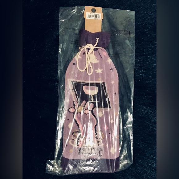 Primitives By Kathy Lol Bottle Socks Purple & Gold - Picture 5 of 5